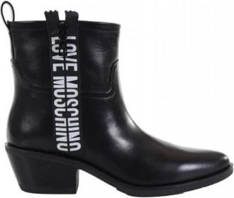 Love Moschino Sca.nod.texan 050 Nappa Laars - Dames - Cowboylaarzen - Zwart - 38 EU - Leer - Schoenen