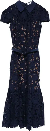 Self Portrait Guipure Lace Midi Dress