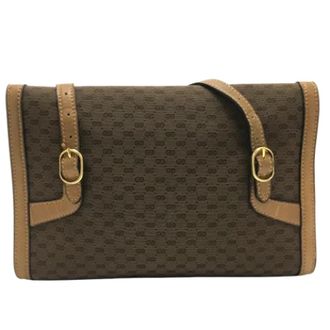 Gucci Pre-owned Shoulder Bags, female, Brown, Size: ONE SIZE Pre-owned Canvas gucci-bags
