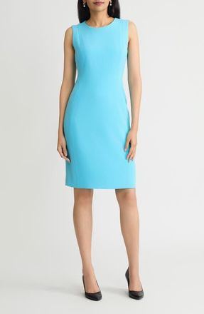 Kasper Princess Seam Sheath Dress in Aqua Oasis at Nordstrom, Size 14