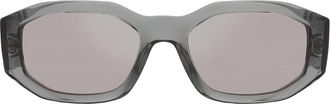 Versace Light Grey Mirrored Silver Geometric Unisex Sunglasses VE4361 311/6G 53