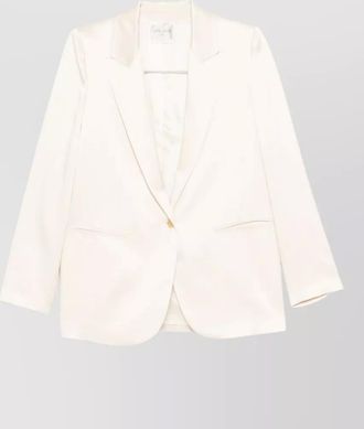 Forte_Forte single breasted blazer jacket buttoned cuffs