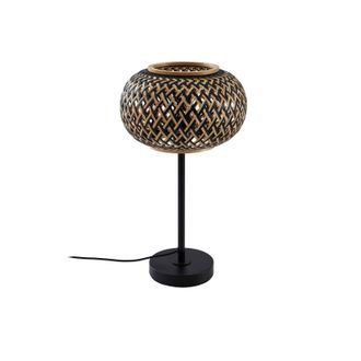 Lindby L&aacute;mpara De Mesa nerys En Marr&oacute;n Madera - Lindby