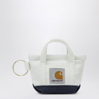 Carhartt Work in Progress Mini Tote Bag Keychain Natural/Blue