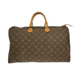 Louis Vuitton Speedy Handbag Monogram Canvas Brown Canvas Handbag (Pre-Owned)