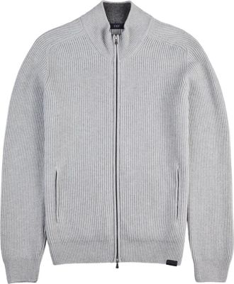Fay Cardigan con zip - Grigio