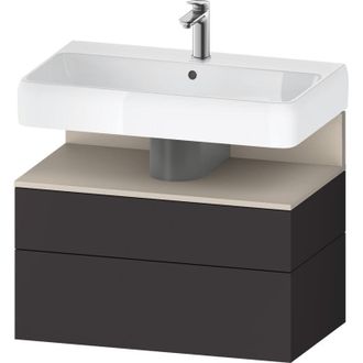 Duravit Duravit - Qatego Mueble Bajo Lavabo, 1 Extra&iacute;ble Y 1 Caj&oacute;n