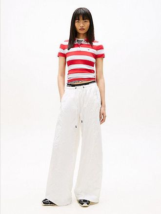 Tommy Hilfiger Joggers de pernera ancha con inscripci&oacute;n