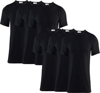 Generic Pack of 6 Mens Thermal T Shirt, Warm Underwear Baselayer, S M L XL XXL Thermals Size S-XXL (L, Black)