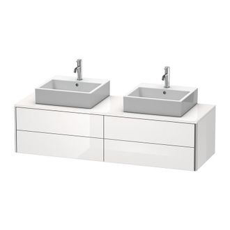 Duravit Mueble De Pared Duravit Xsquare 160,0 X 54,8 Cm, 4 Cajones, Caj&oacute;n Superior Con Corte De Sif&oacute;n Y Delantal, Color (frente/cuerpo): Jade Laca Alto Brillo
