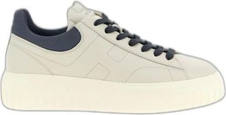 Hogan H-Stripes Sneakers - Heren - Schoenen - Beige - Maat: 45 EU Leer