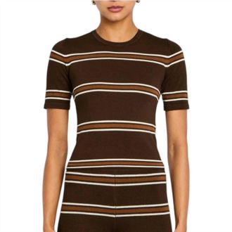 SER.O.YA Ry Knit Top In Brown
