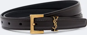 Saint Laurent Cassandre leather belt