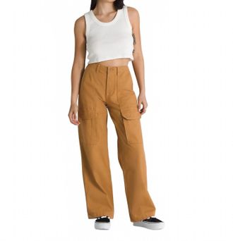 Vans Arroyo Wide Leg Cargo Pants In Brown Sugar