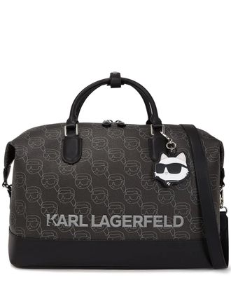 Karl Lagerfeld Ikon monogram tote bag - women - Other fibres - One Size - Brown