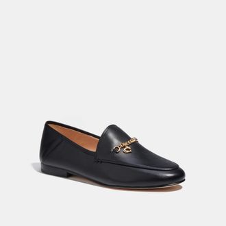 Coach Womens Hanna Loafer - Black Leather - Size UK 7