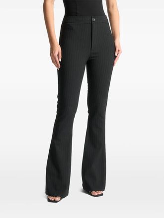 Mani&egrave;re De Voir pinstriped trousers - Black