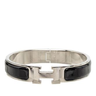 Herm&egrave;s Pre-owned Hermes Narrow Enamel Clic H Bracelet PM Ladies GAPIQNJ85XEJU758