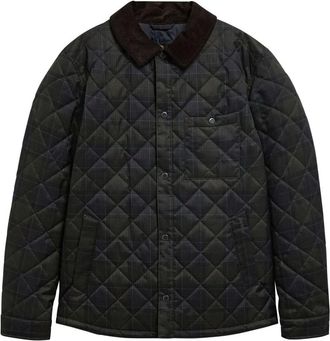 Barbour Tartan Quilt - - Jackets - Uomo - Verde - L