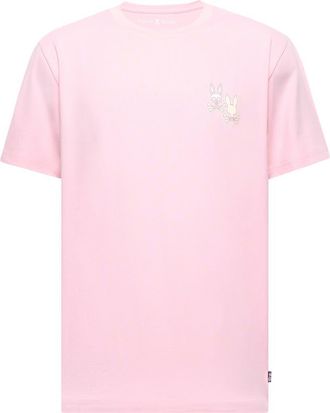 Psycho Bunny Elliot Pima Cotton Graphic T-Shirt in Romance Rose at Nordstrom, Size 5