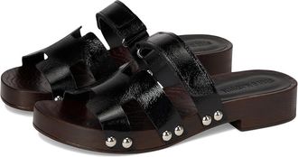 Steve Madden Canal Womens Wedge Shoes Black Patent : 10 M, Leather