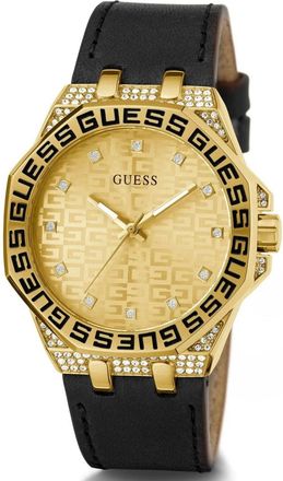 Guess Armbandhorloge Insignia - Dames - Horloges - Geel - ONE Size - Leer - Accessoires