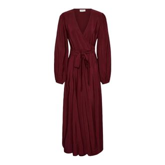 Kaffe Vestido largo - Dresses - Mujer - Marr&oacute;n - 2XL