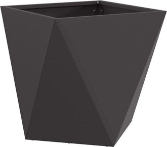 vidaXL Planter Black 50 x 50 x 50 cm Steel vidaXL