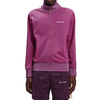 Palm Angels Logo-Embroidered Track Sweatshirt - Purple