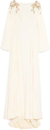 Saiid Kobeisy Embellished Crepe Kaftan