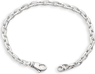 Pompeii3 Mens 14k Gold (16gram) or Platinum (26gram) 4.5mm Link Bracelet 8.5