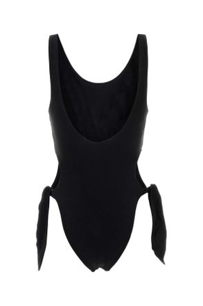 Chlo&eacute; Parrot & Floral Print Swimsuit - Black