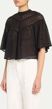 Nili Lotan Mikki Blouse In Black