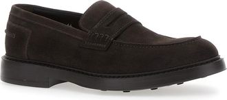 Doucal's Mens Loafers Ondo Bruges Brown Calf Leather