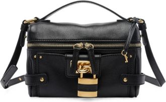 Chlo&eacute; Handtas met handvat - Dames - Handtassen - Zwart - ONE Size - Leer - Tassen