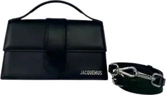 Jacquemus Pre-owned Le Grand Bambino Schoudertas - Dames - Vintage Handtas - Zwart - ONE Size - Leer - Vintage