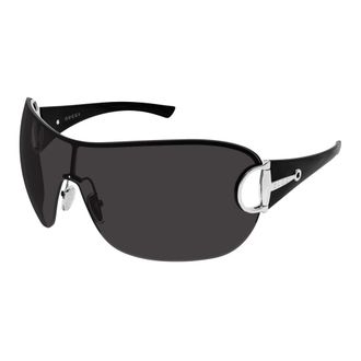 Gucci Accessoires, Dames, Zwart, ONE Size, Nylon, Frameless Mask Zonnebril