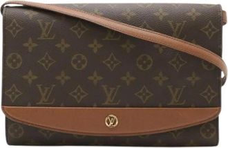 Louis Vuitton Pre-owned Clutch tas - Dames - Vintage Schoudertas - Bruin - ONE Size - Vintage