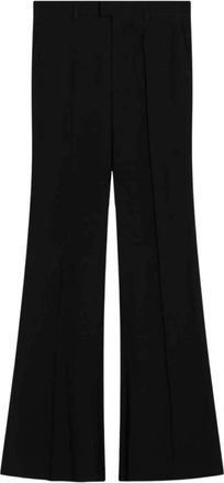 Balenciaga Zwarte reguliere broek - Dames - Wijde Broeken - Zwart - XS - Broeken