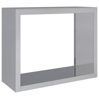 vidaXL Le&ntilde;ero Acero Galvanizado 100x40x80 Cm Vidaxl