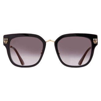 Cartier Panthere de Cartier Grey Multi Treatment Square Ladies Sunglasses CT0509SA 001 55