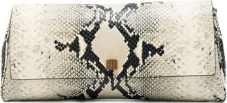 Khaite Clutch con effetto serpente - Toni neutri