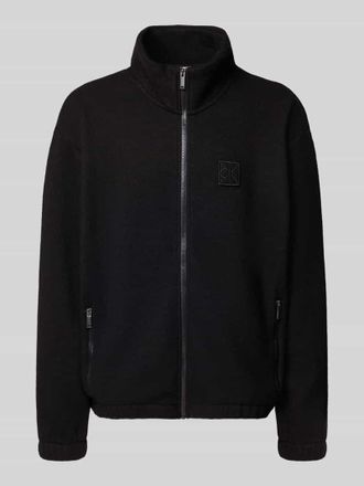 Calvin Klein Fleecejacke aus Woll-Mix in Black, Gr&ouml;&szlig;e XL