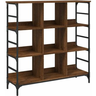 vidaXL Aparador De Madera De Ingenier&iacute;a Marr&oacute;n Roble 102x32x103,5 Cm Vidaxl