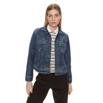 Lee Dames, Jassen, Blauw, Maat: XS Katoen