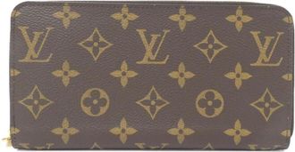 Louis Vuitton Marron Rose Ballerine Coated Canvas Long Wallet (Bi-Fold) (Pre-Owned)