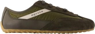 Alexander McQueen Boxe Sneakers - Heren - Sneakers - Groen - 40 EU - Leer - Schoenen