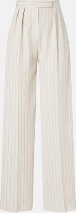 Max Mara Osso striped cotton wide-leg pants