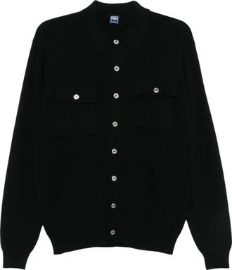 Fedeli Klassieke Kraag Vest - Heren - Vesten - Zwart - 3XL - Leer - Truien & Vesten