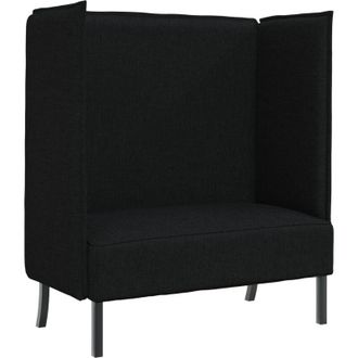 vidaXL Sofa De Espalda Alta Negro 109 X 56 X 121 Cm Tela Vidaxl
